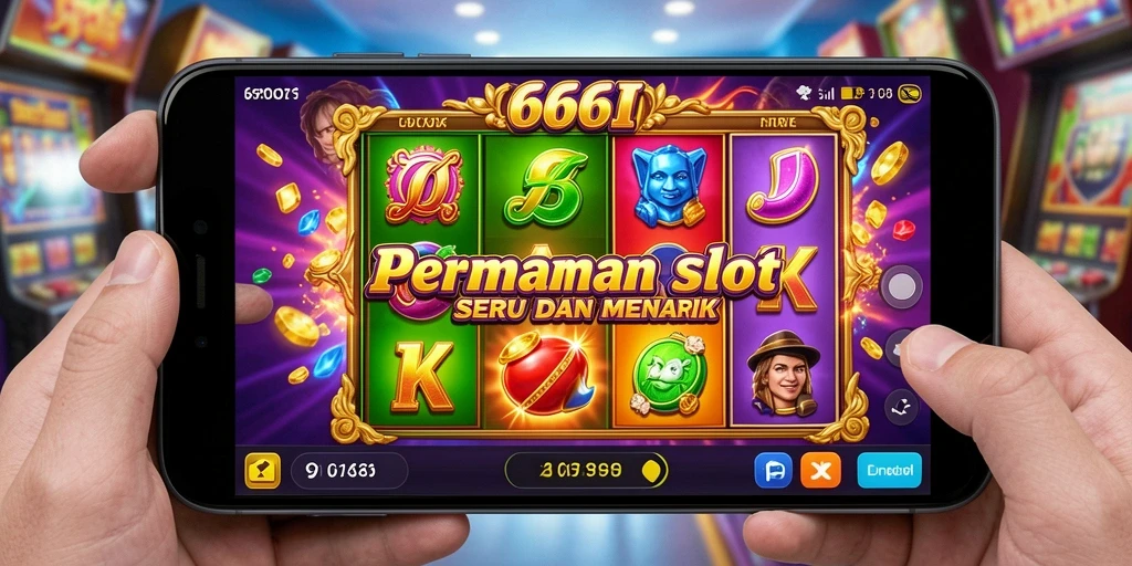Tampilan menarik dan penuh warna dari permainan Slot 666I.