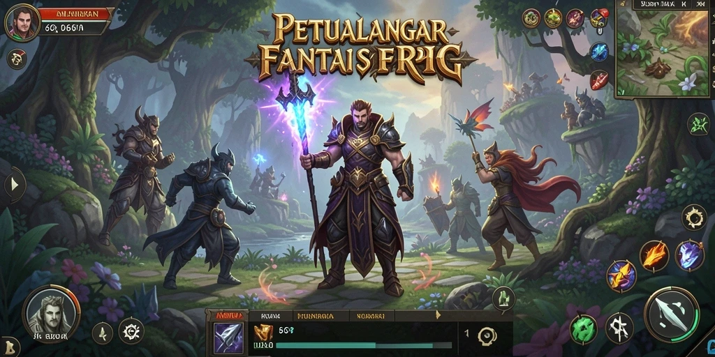 Tangkapan layar 66K menampilkan aksi seru dalam gameplay RPG.