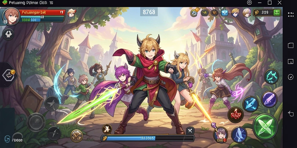 Tampilan menakjubkan dari gameplay Anime di 8768