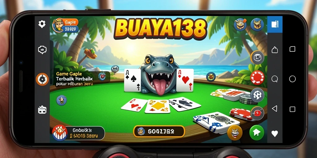 Screenshot gameplay BUAYA138 menampilkan suasana seru bermain Gaple.