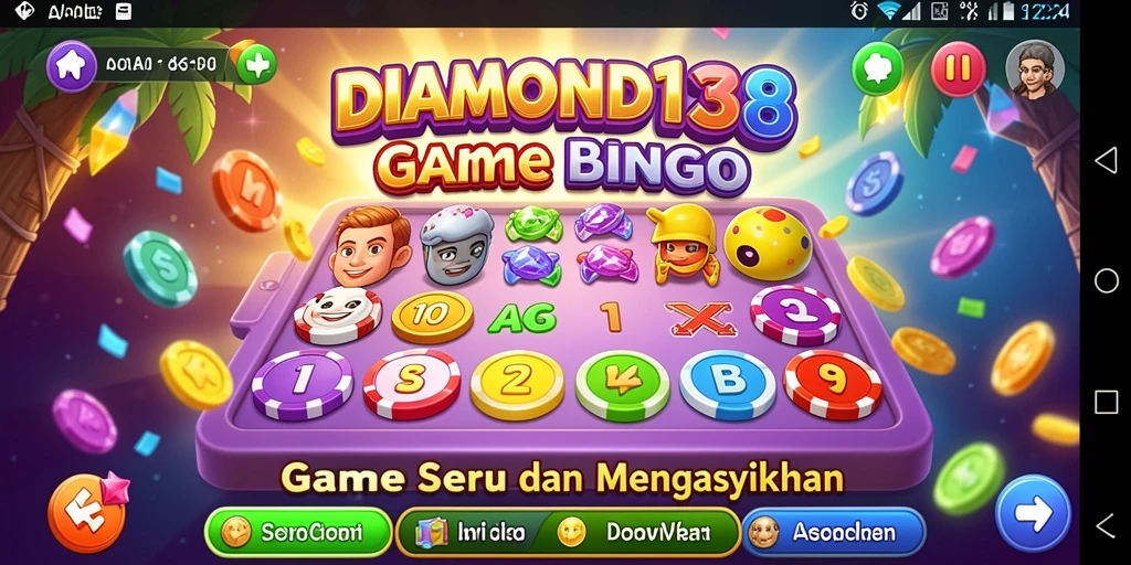 Screenshot permainan Bingo DIAMOND138 yang menarik dan mengasyikkan.