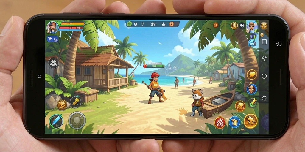 Tampilan seru gameplay F7F7 dengan aksi santai dan menyenangkan.