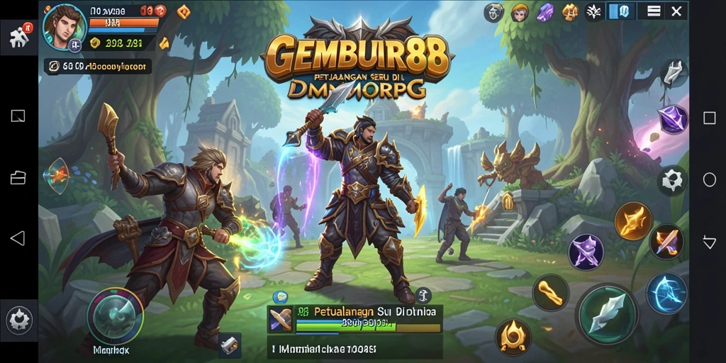 Tampilan menakjubkan gameplay MMORPG GEMBUR88.