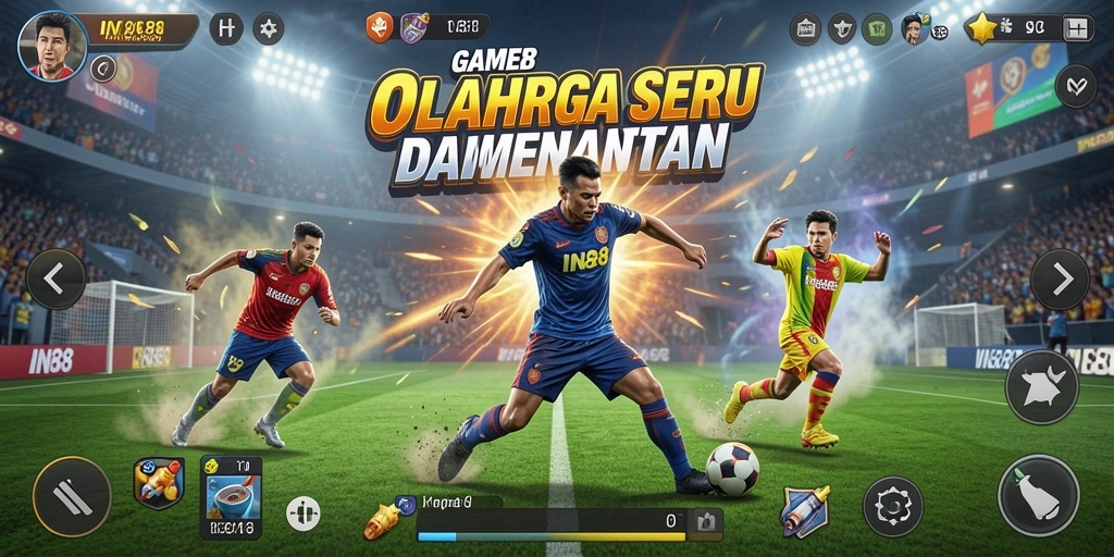 Tampilan gameplay IN88 yang menarik dan penuh aksi olahraga.