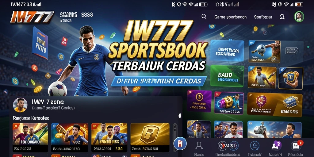 Screenshot IW777 menunjukkan antarmuka sportsbook yang menarik dan fungsional.