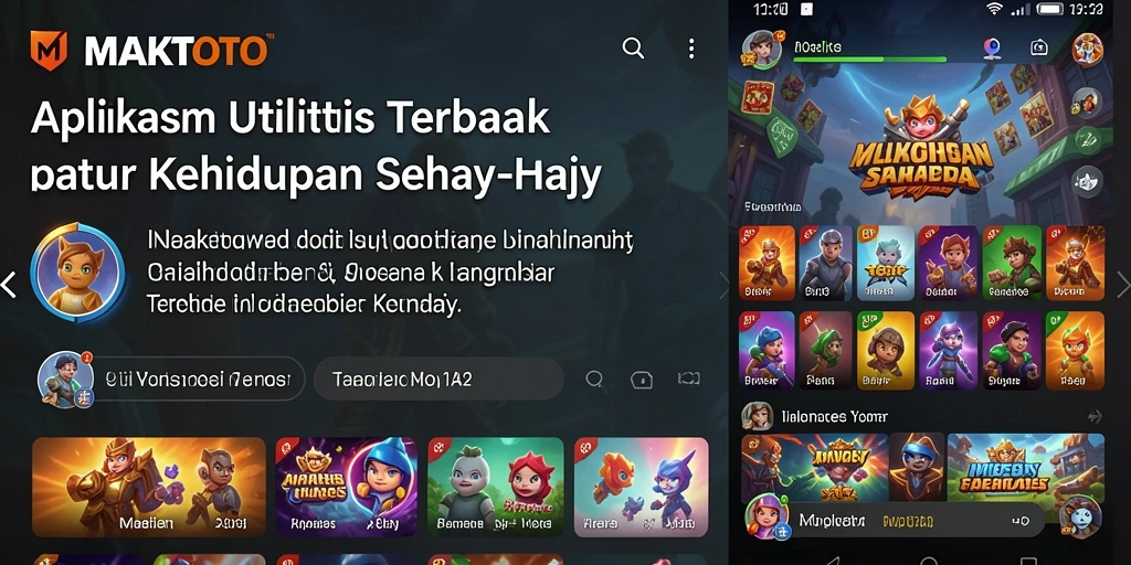 Tampilan antarmuka pengguna MAKTOTO yang ramah dan modern.
