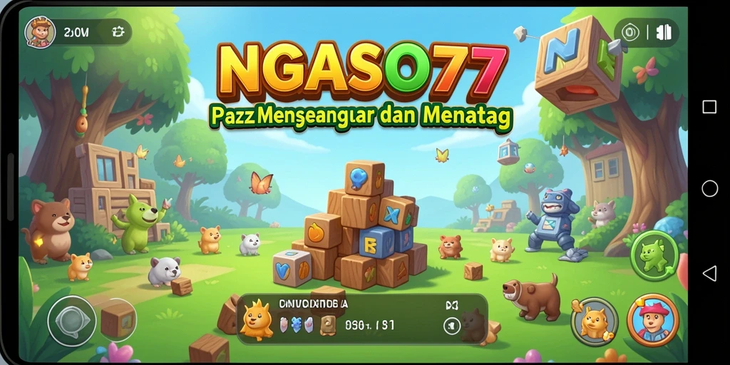 Screenshot NGASO77 menampilkan gameplay Puzzle yang menarik.