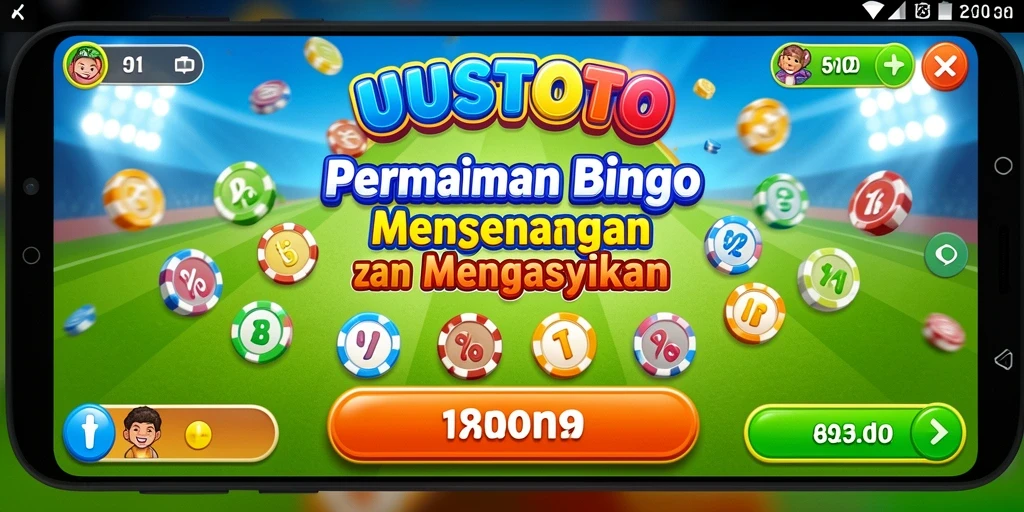 Tampilan utama gameplay Bingo yang penuh warna dan interaktif.