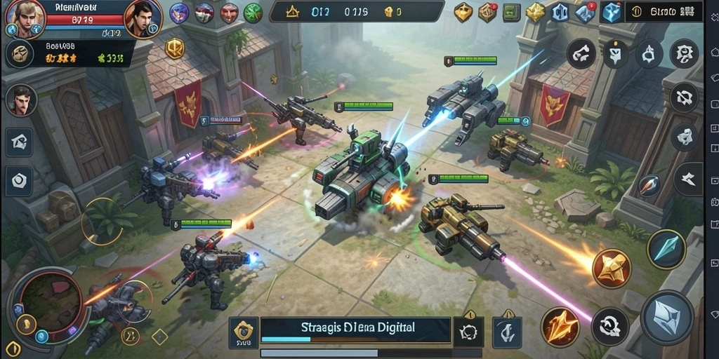 Screenshot menampilkan aksi seru dalam gameplay TPS V21.