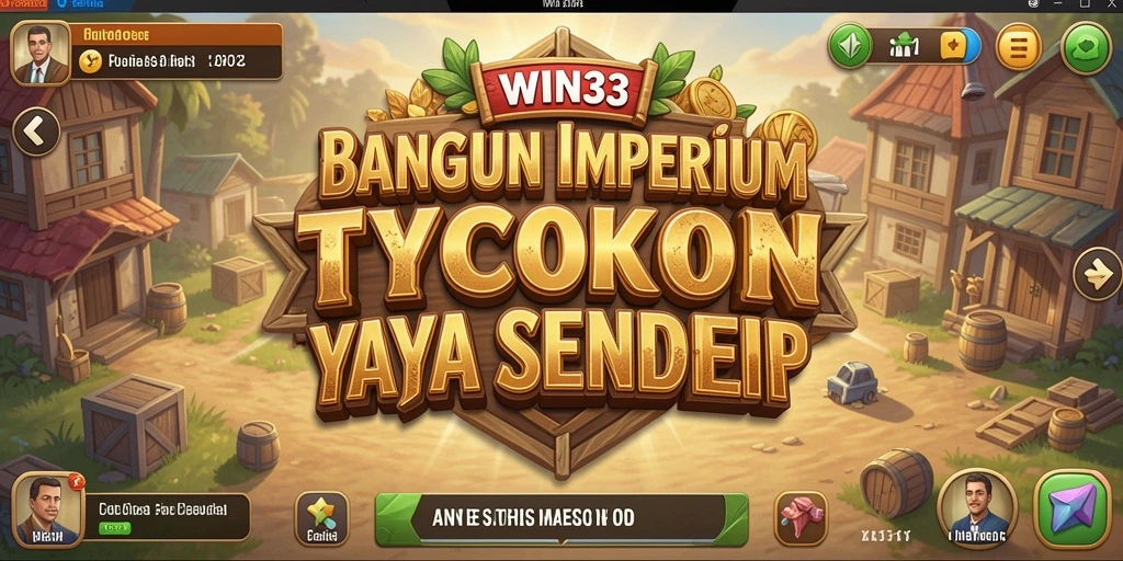Tampilan gameplay WIN33 menunjukkan keseruan membangun bisnis Tycoon.
